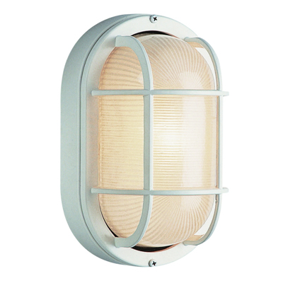 Trans Globe Lighting 41015 WH 1 Light Bulkhead in White